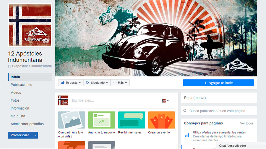 Creación Fanpage Facebook
