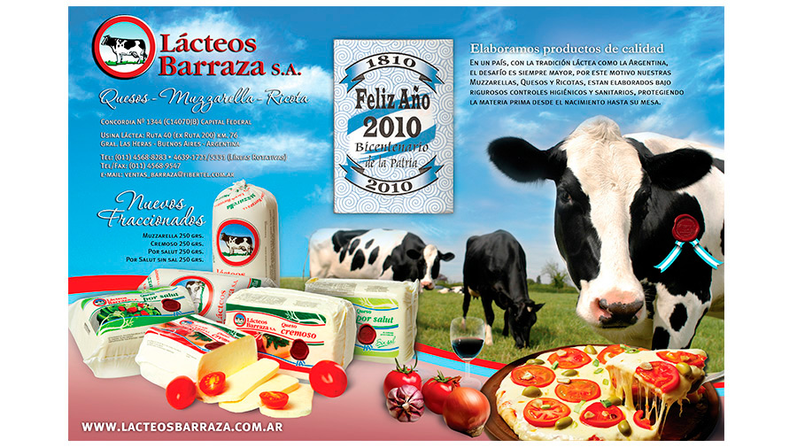 Calendario Lácteos Barraza
