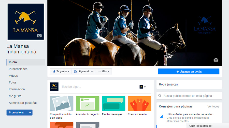 Creación Fanpage Facebook